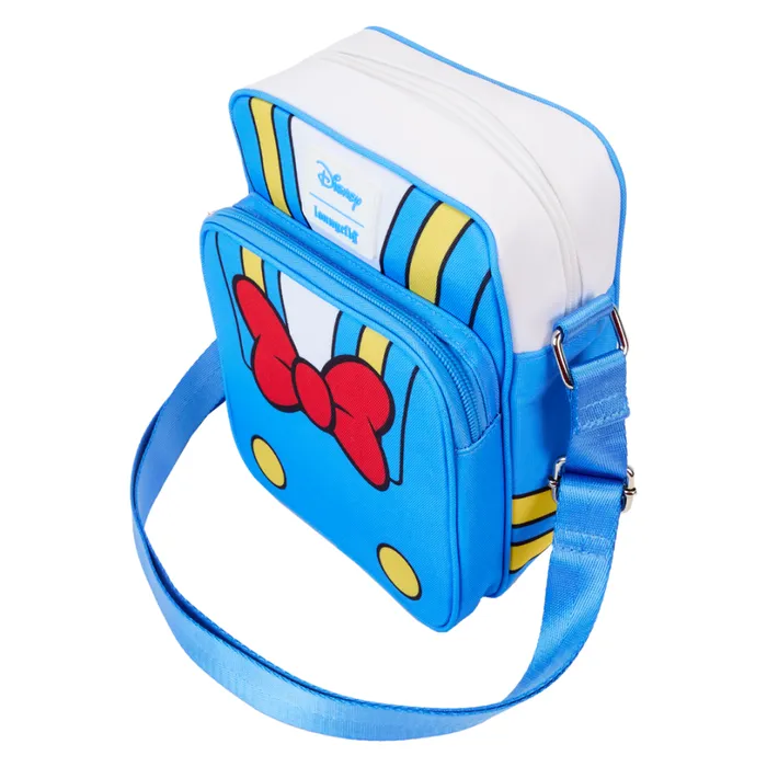 Donald Duck 90th Anniversary Cosplay Nylon Passport Crossbody Bag Unisex Loungefly Bags and Wallets Donald Duck 90th Anniversary Cosplay Nylon Passport Crossbody Bag Unisex Loungefly Bags and Wallets
