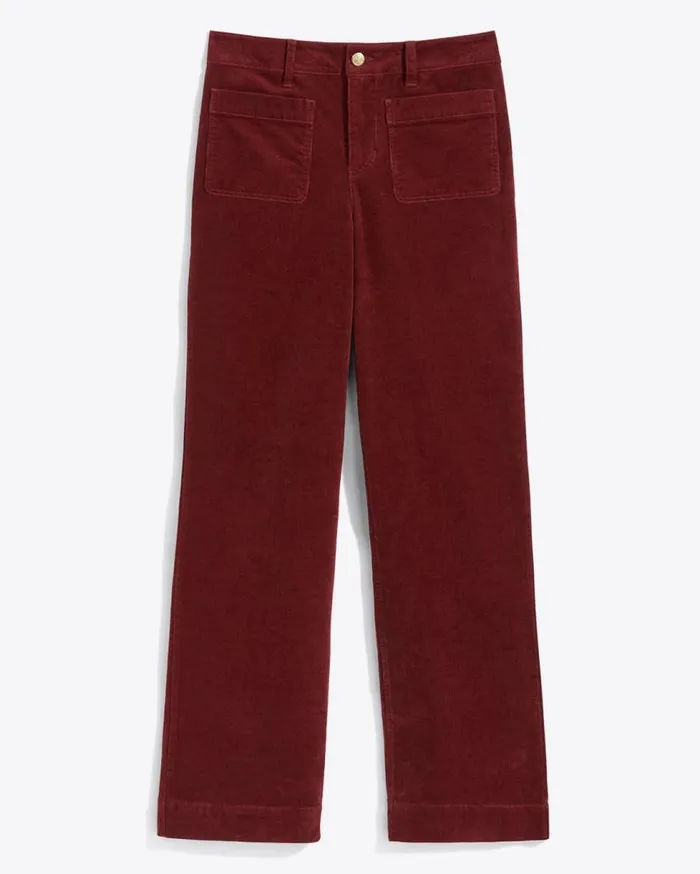 Draper James Bottoms and Skirts Women Patch Pocket Corduroy Wide Leg Pant