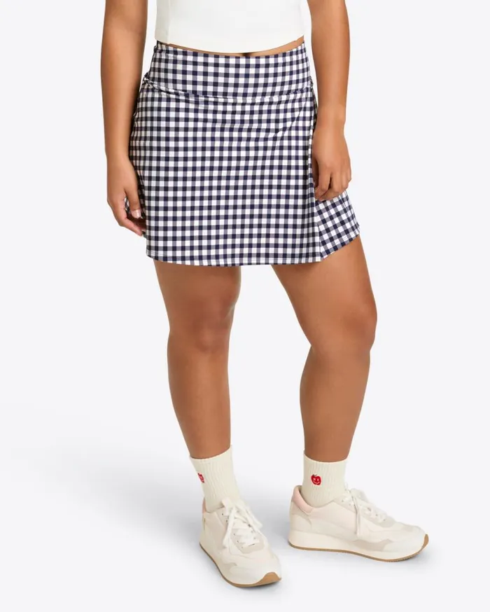 Draper James Bottoms and Skirts Women Side Slit Skort In Navy Gingham