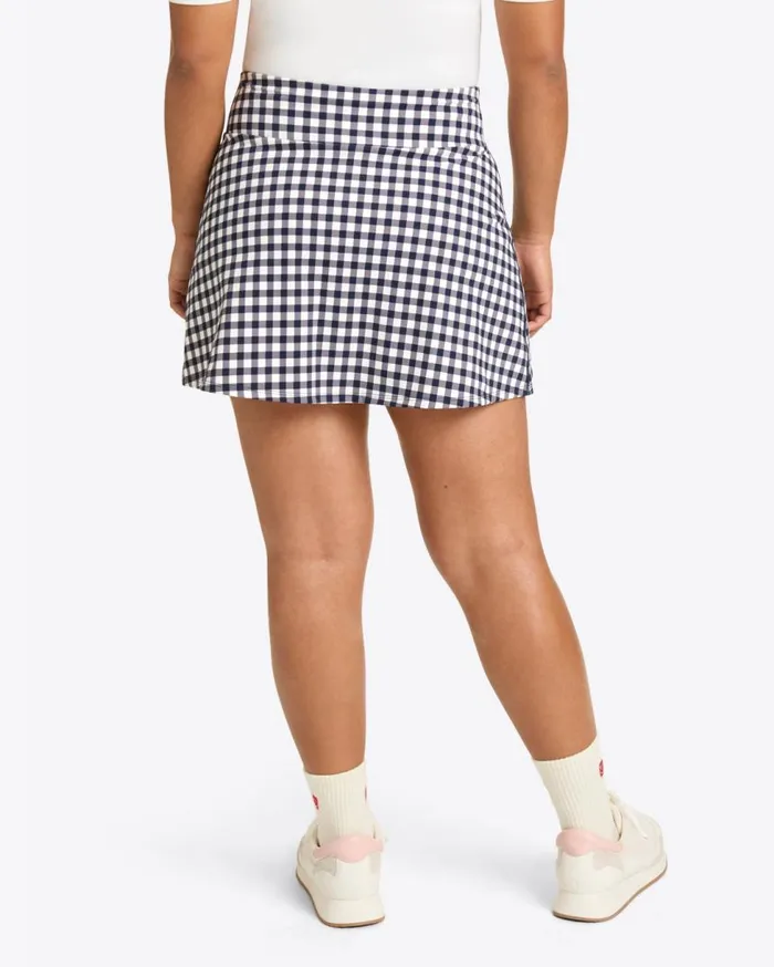 Draper James Bottoms and Skirts Women Side Slit Skort In Navy Gingham