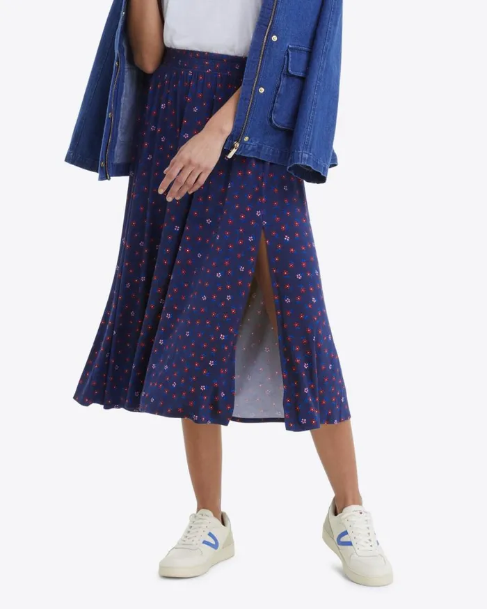 Draper James Bottoms and Skirts Women Slit Side Skirt In Falling Daisies