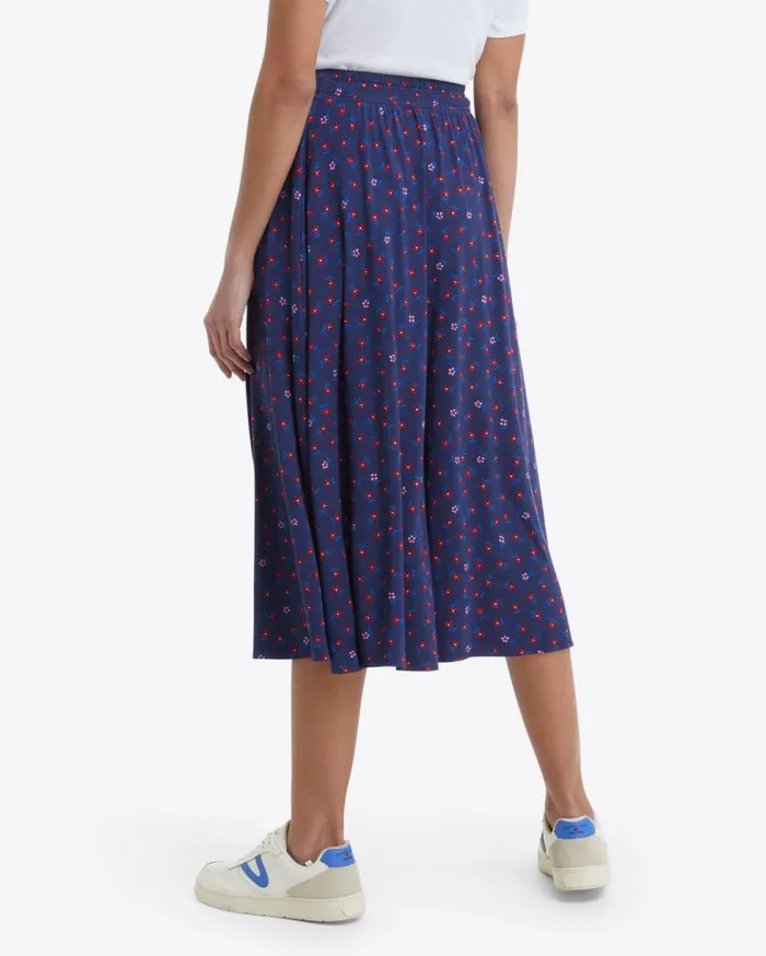 Draper James Bottoms and Skirts Women Slit Side Skirt In Falling Daisies