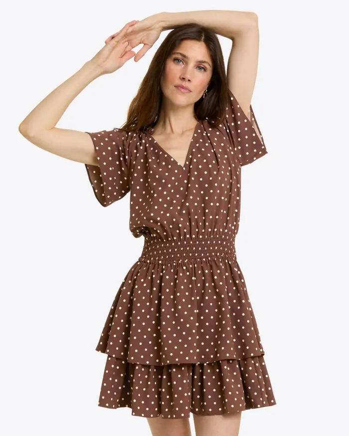 Draper James Dresses Women Alana Tiered Dress In Matte Satin