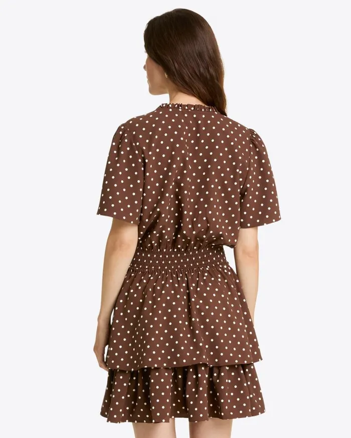 Draper James Dresses Women Alana Tiered Dress In Matte Satin