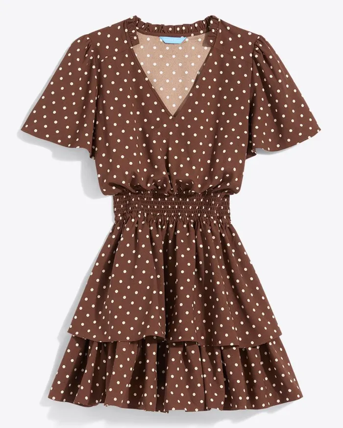 Draper James Dresses Women Alana Tiered Dress In Matte Satin