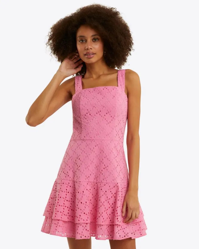 Draper James Dresses Women Ashland Sleeveless Mini Dress In Eyelet