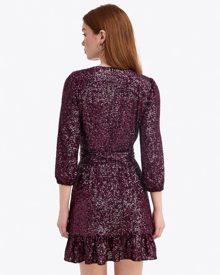 Draper James Dresses Women Jordan LongSleeve Wrap Dress In Sequins