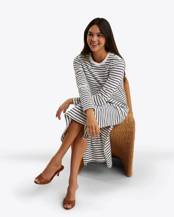 Draper James Dresses Women Sheryl Long Sleeve Dress In Cotton