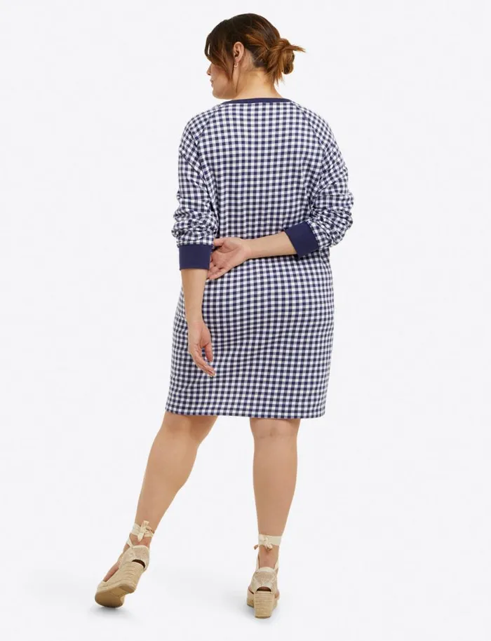 Draper James Extended Sizes Women Natalie Sweatshirt Dress In Gingham