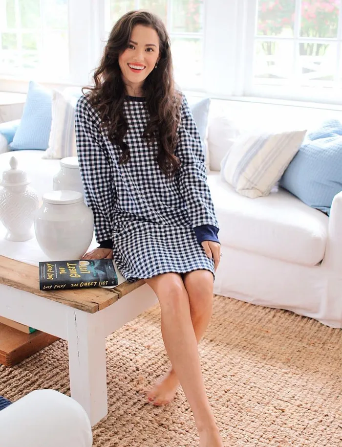 Draper James Extended Sizes Women Natalie Sweatshirt Dress In Gingham