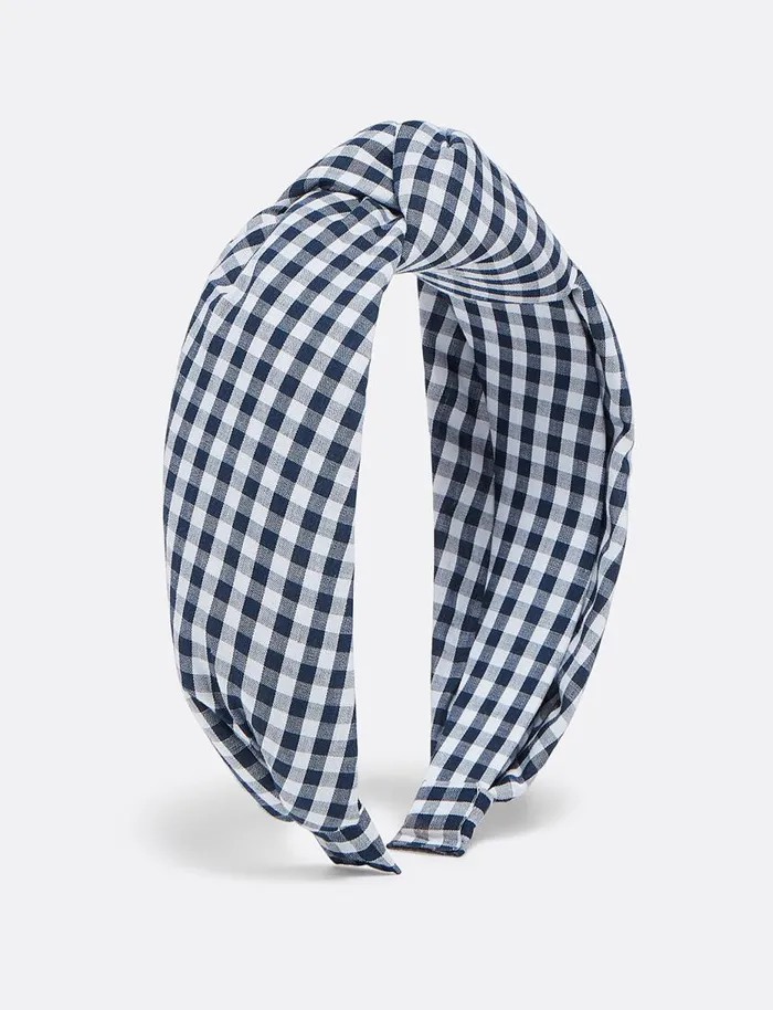 Draper James Hats and Hair Women Gingham Knot Headband