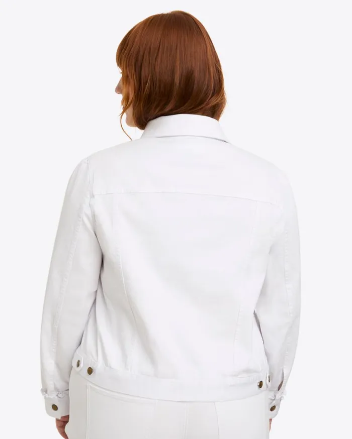 Draper James Jackets and Outerwear Women White Denim Jacket