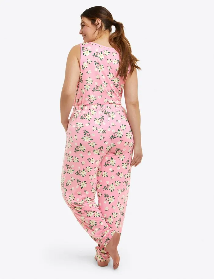 Draper James Lounge and Pajamas Women Hillary Pajama Set In Pink Magnolia