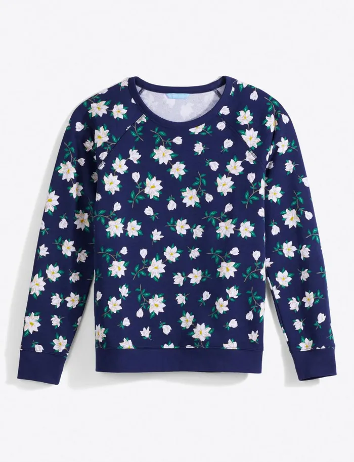 Draper James Lounge and Pajamas Women Natalie Sweatshirt In Magnolia