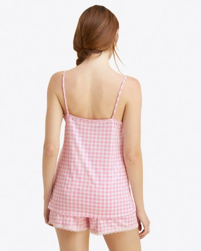Draper James Lounge and Pajamas Women Sheryl Sleep Set In Light Pink Gingham