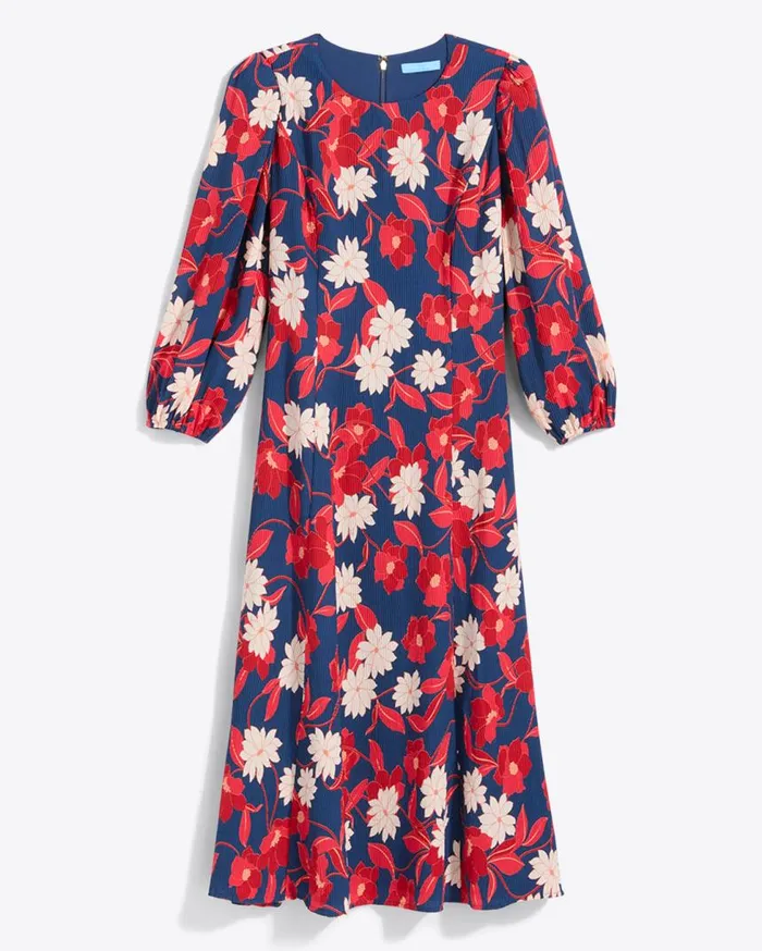 Draper James Midi and Maxi Women Matilda Midi Dress In Crinkle Pliss