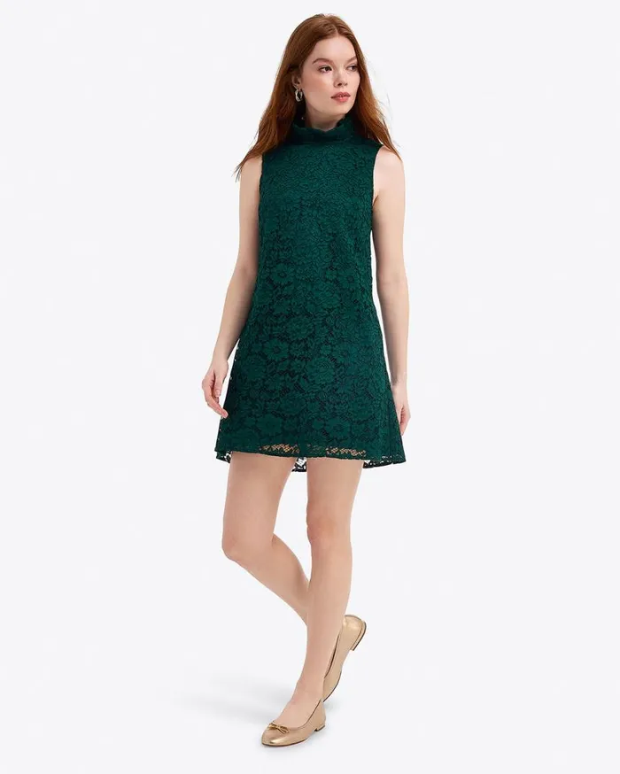 Draper James Mini Women Lindsay Sleeveless Shift Dress In Lace