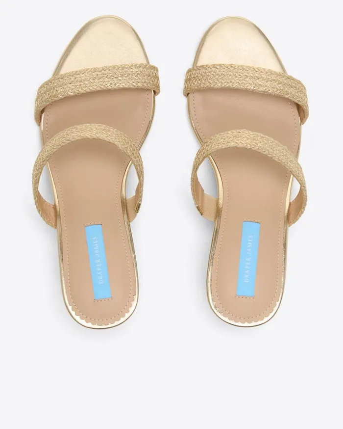 Draper James Shoes Women Margaret Wedge Sandal In Gold