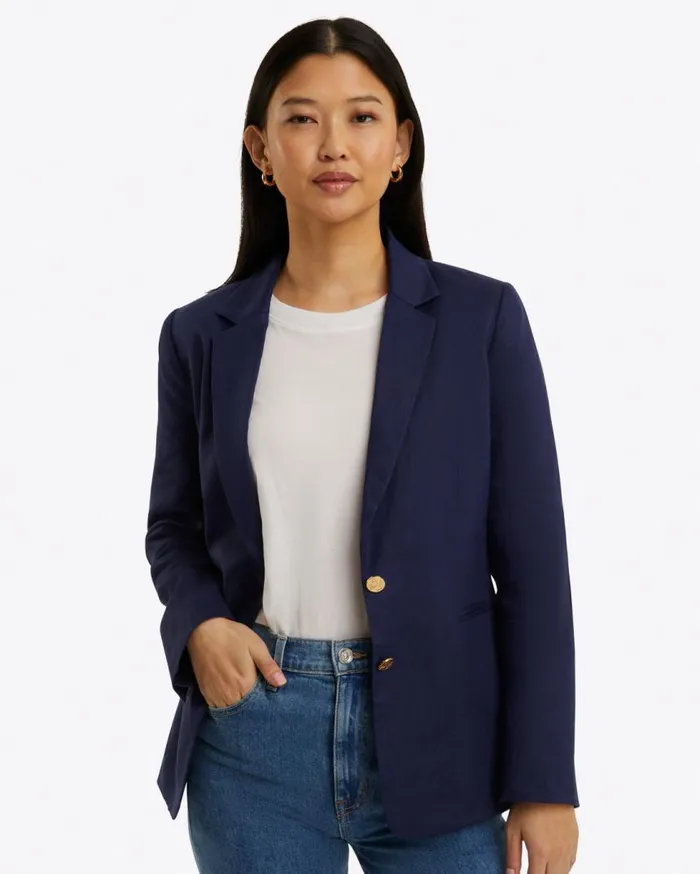 Draper James Tops Women Blazer In Linen