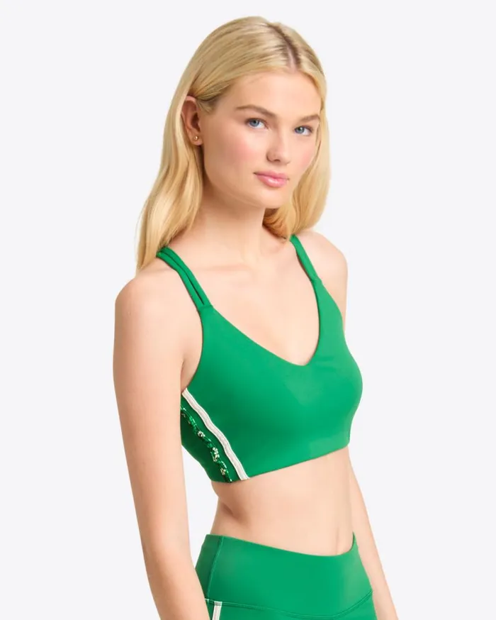 Draper James Tops Women Crossback Sports Bra In Green