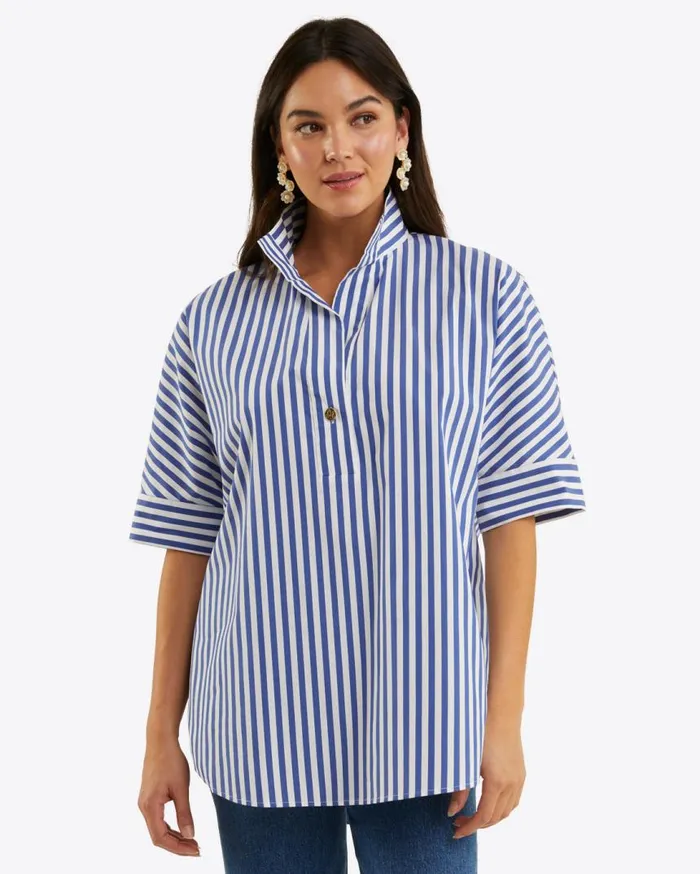 Draper James Tops Women Logan Top In Poplin
