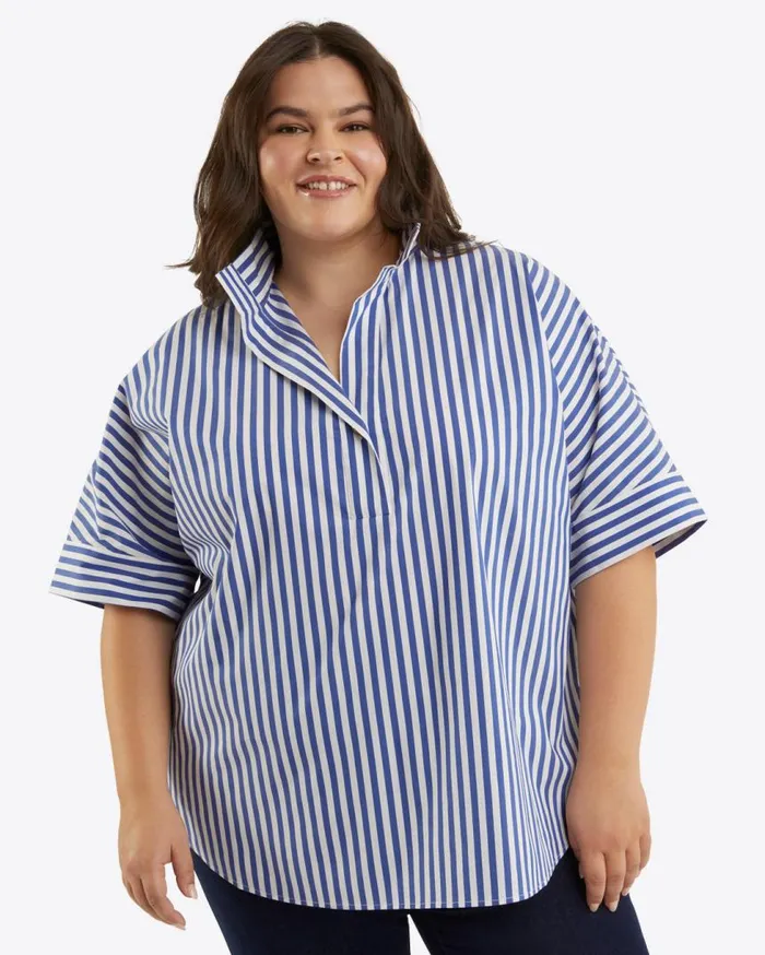 Draper James Tops Women Logan Top In Poplin