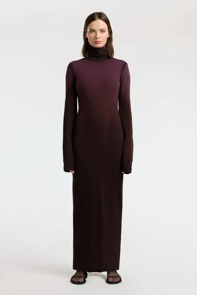 Dresses Skirts Women COTTON CITIZEN Verona Turtleneck Maxi Dress Eggplant Cast Dresses Skirts Women COTTON CITIZEN Verona Turtleneck Maxi Dress Eggplant Cast