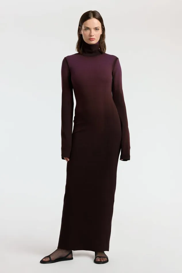 Dresses Skirts Women COTTON CITIZEN Verona Turtleneck Maxi Dress Eggplant Cast Dresses Skirts Women COTTON CITIZEN Verona Turtleneck Maxi Dress Eggplant Cast