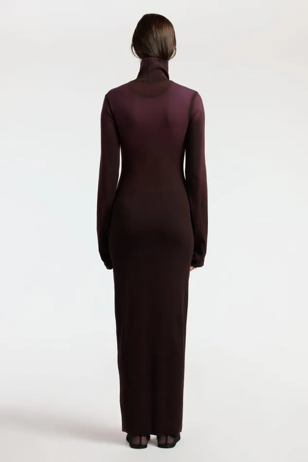 Dresses Skirts Women COTTON CITIZEN Verona Turtleneck Maxi Dress Eggplant Cast Dresses Skirts Women COTTON CITIZEN Verona Turtleneck Maxi Dress Eggplant Cast