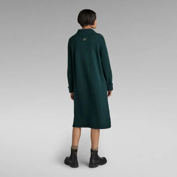 Dresses Women GStar RAW Skipper Knitted Dress Loose Laub
