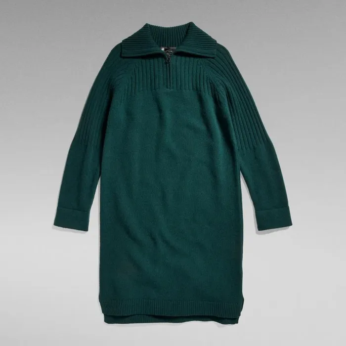 Dresses Women GStar RAW Skipper Knitted Dress Loose Laub