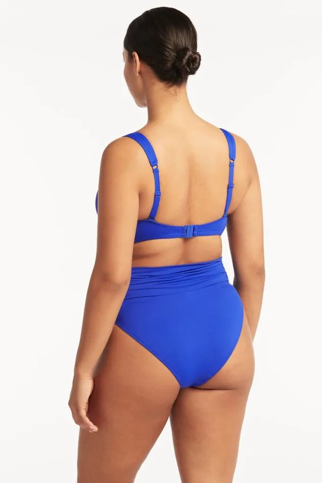 Eco Essentials Wrap High Waist Pant Eco Essentials Cobalt Women Sea Level Bottoms