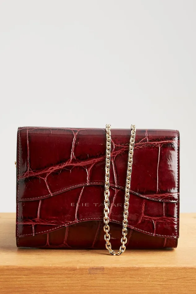 Elie Tahari Handbags Convertible Small Clutch Plum 8211 Women