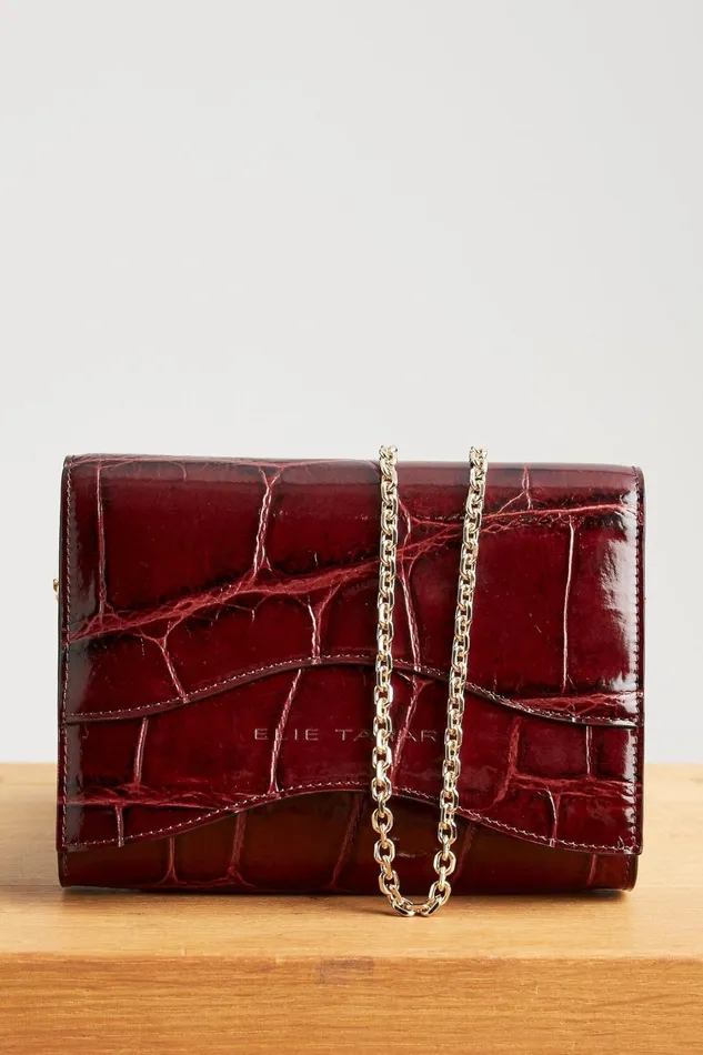 Elie Tahari Handbags Convertible Small Clutch Plum 8211 Women