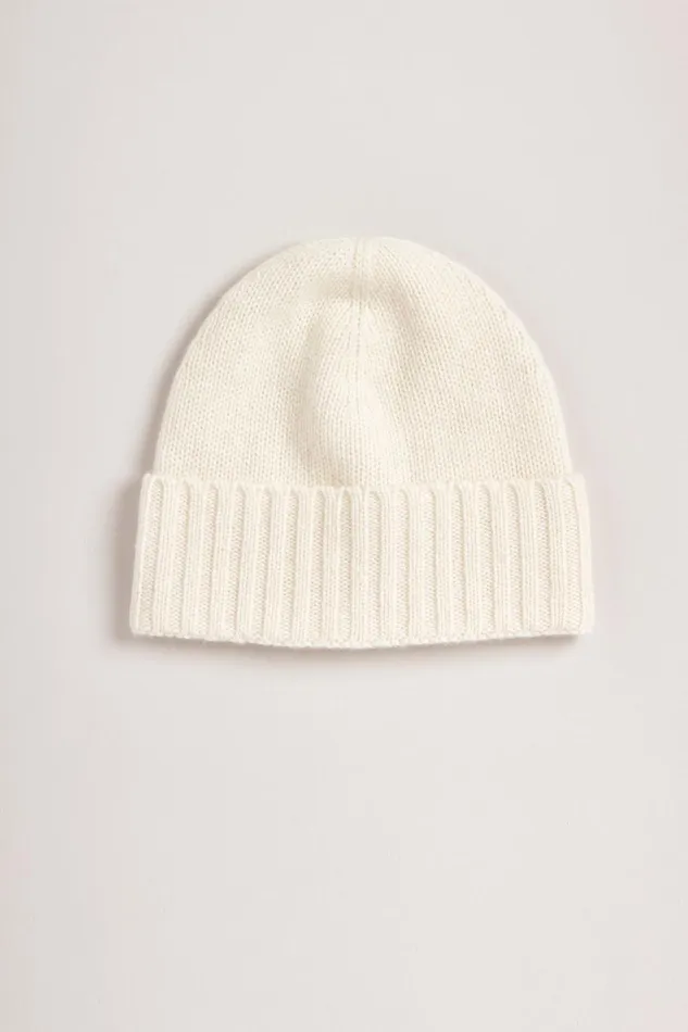 Elie Tahari Hats Gloves and Scarves Cashmere Beanie Hat Snow 8211 Women