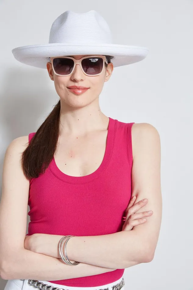Elie Tahari Hats Gloves and Scarves Sun Hat White 8211 Women