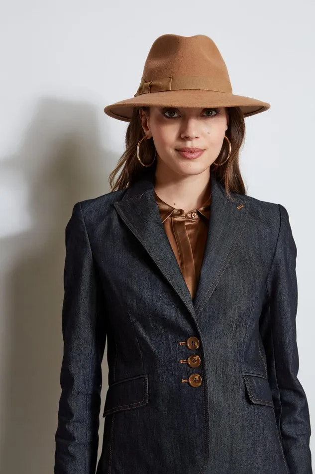 Elie Tahari Jackets and Blazers Denim 3 Button Blazer Indigo 8211 Women