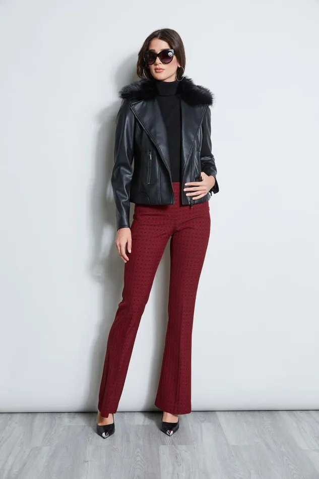 Elie Tahari Jackets and Blazers Faux Fur Collar Moto Jacket Black 8211 Women