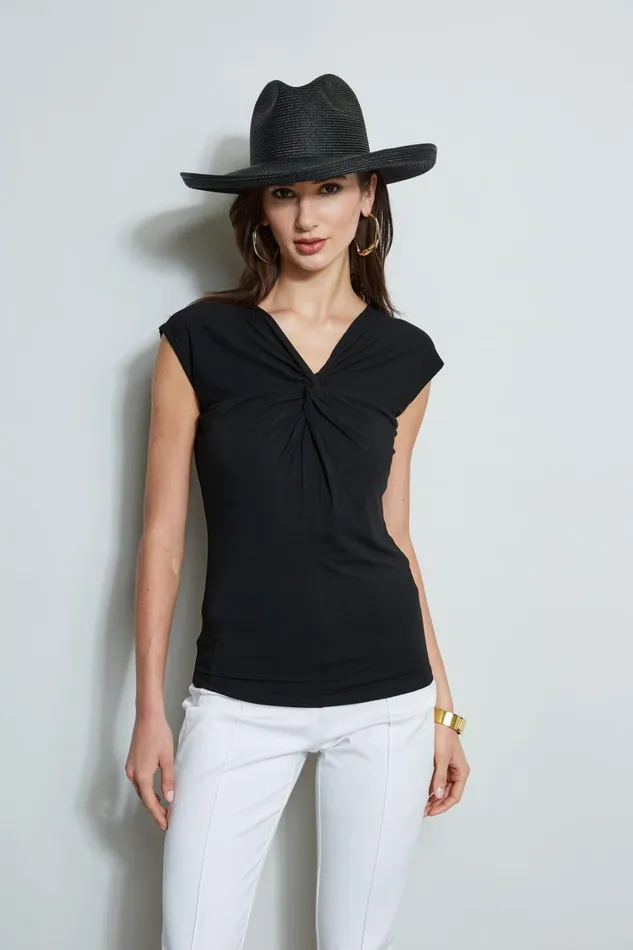 Elie Tahari Knits and Sweaters Twist Knot Knit Black 8211 Women
