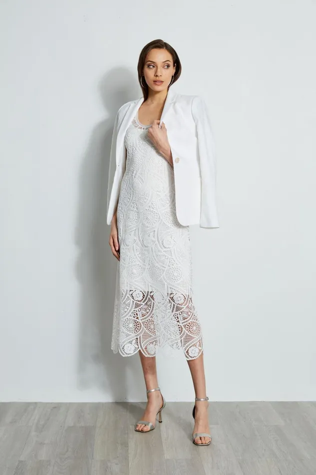 Elie Tahari Maxi Dresses Lace Maxi Dress Pearl 8211 Women