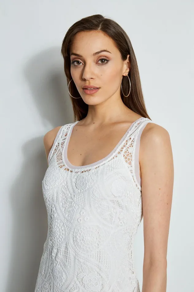 Elie Tahari Maxi Dresses Lace Maxi Dress Pearl 8211 Women