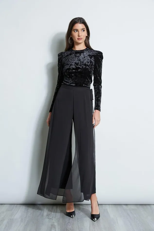 Elie Tahari Pants Overlay Pant Black 8211 Women