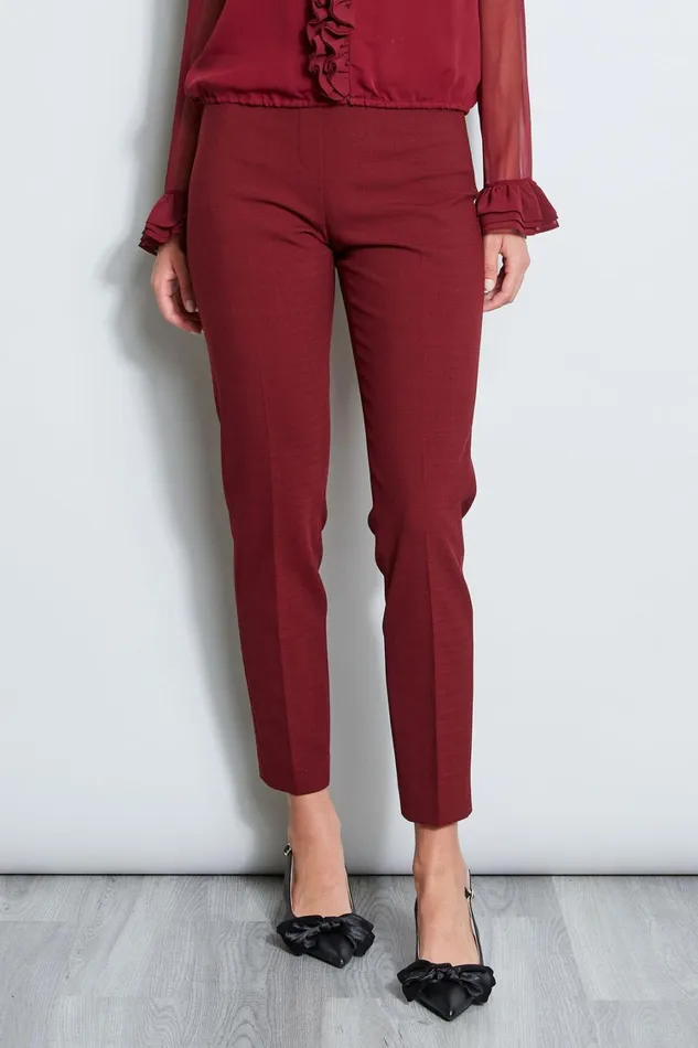 Elie Tahari Pants Slim Fit Pant Bordeaux 8211 Women