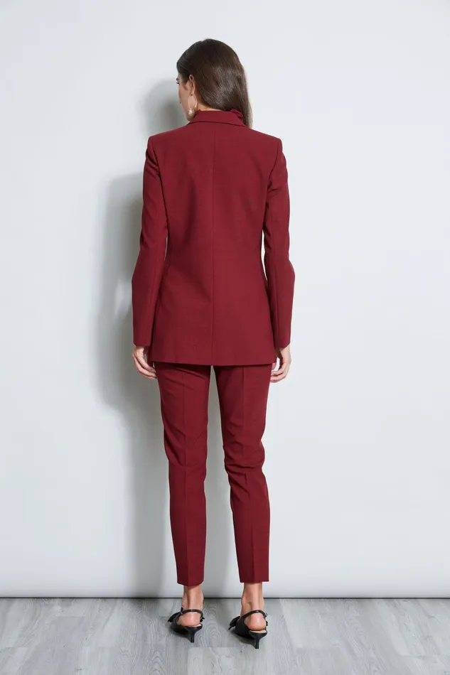 Elie Tahari Pants Slim Fit Pant Bordeaux 8211 Women