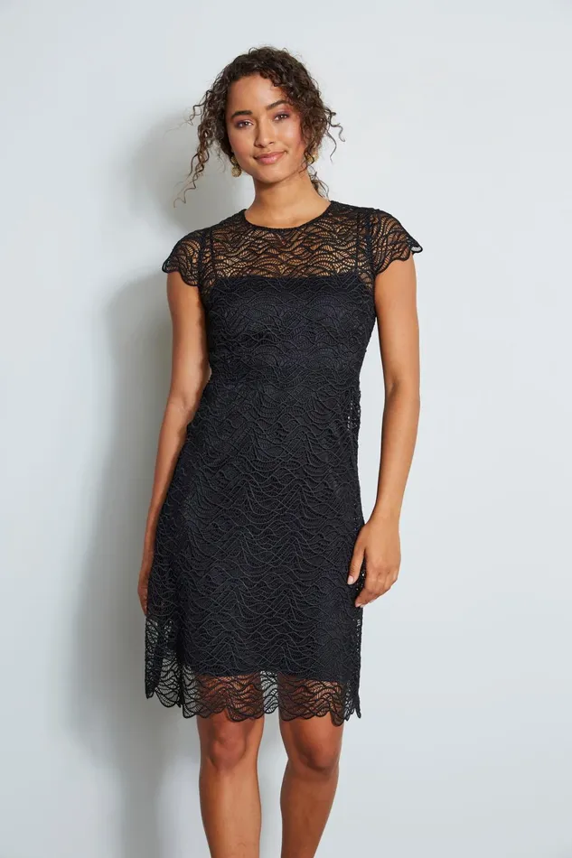 Elie Tahari Short Sleeve Dresses Elissa Dress Black 8211 Women
