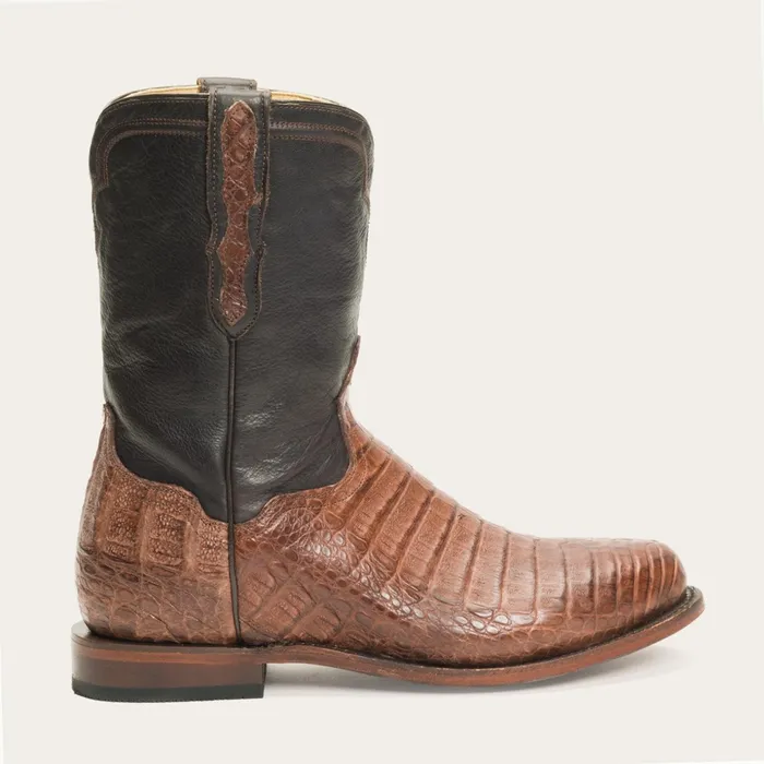 Exotics Men Stetson Puncher Exotic Boots Brown