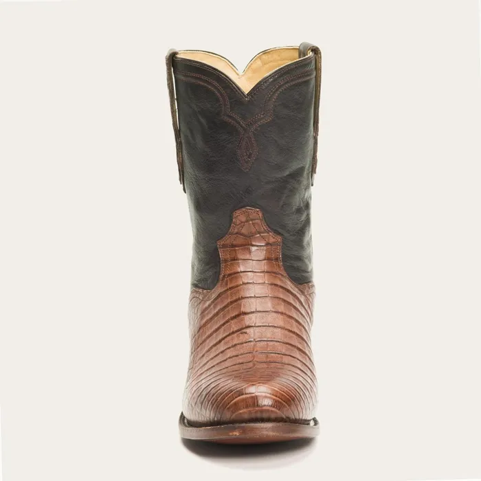 Exotics Men Stetson Puncher Exotic Boots Brown