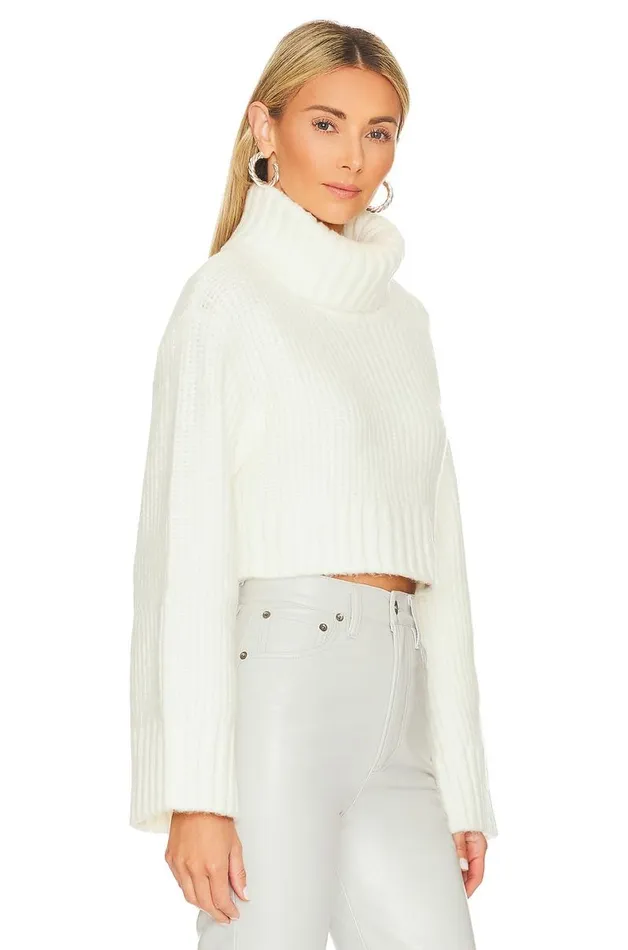 Feya Cropped Pullover Ivory Women Lovers and Friends Sweaters and Knits