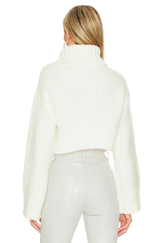 Feya Cropped Pullover Ivory Women Lovers and Friends Sweaters and Knits