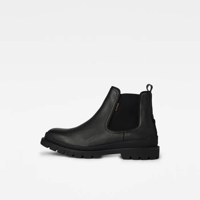 Footwear Men GStar RAW Blake Chelsea Leather Boots Black